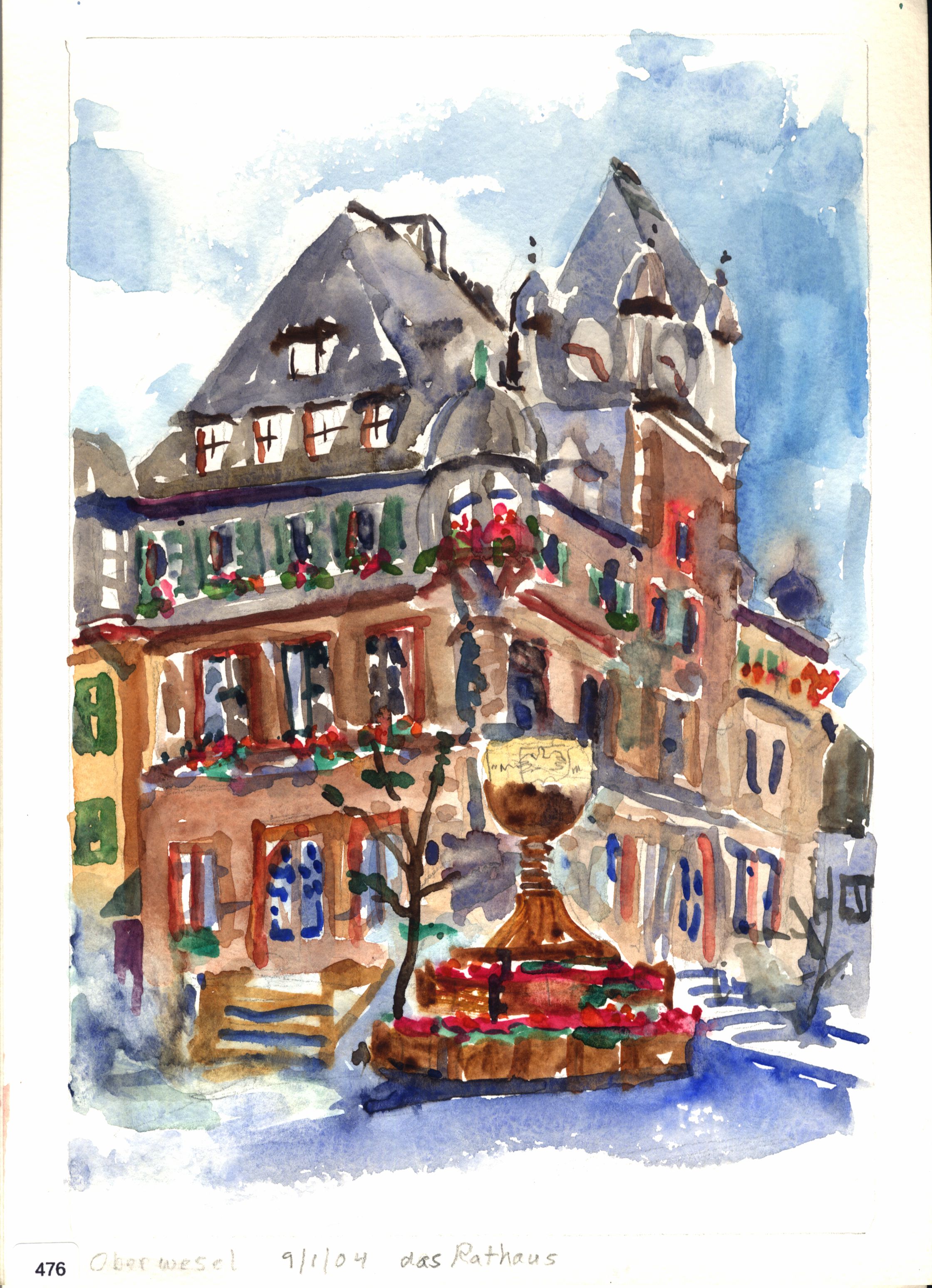 Oberwesel das Rathaus