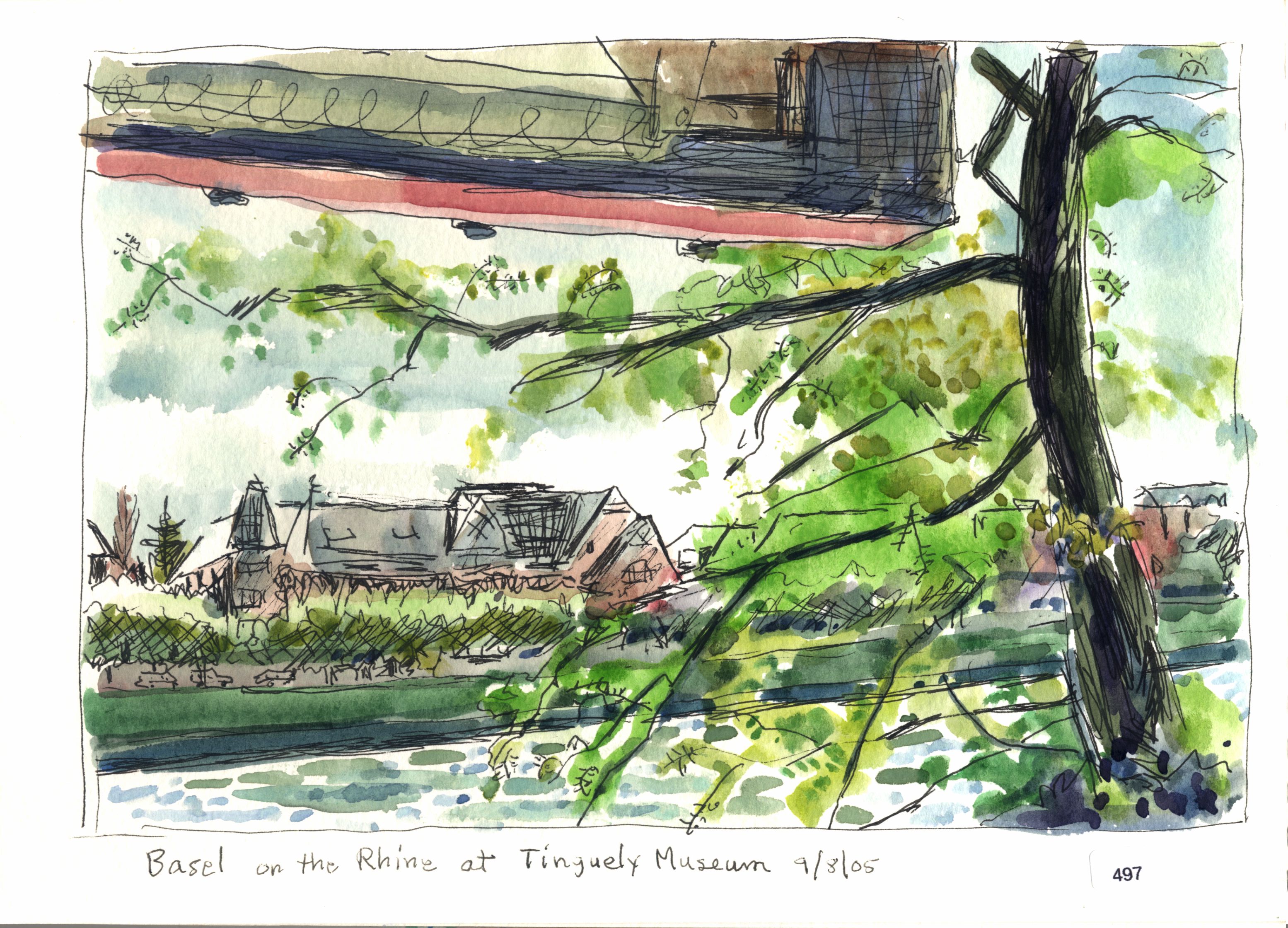 On the Rhine at Tinguely Museum