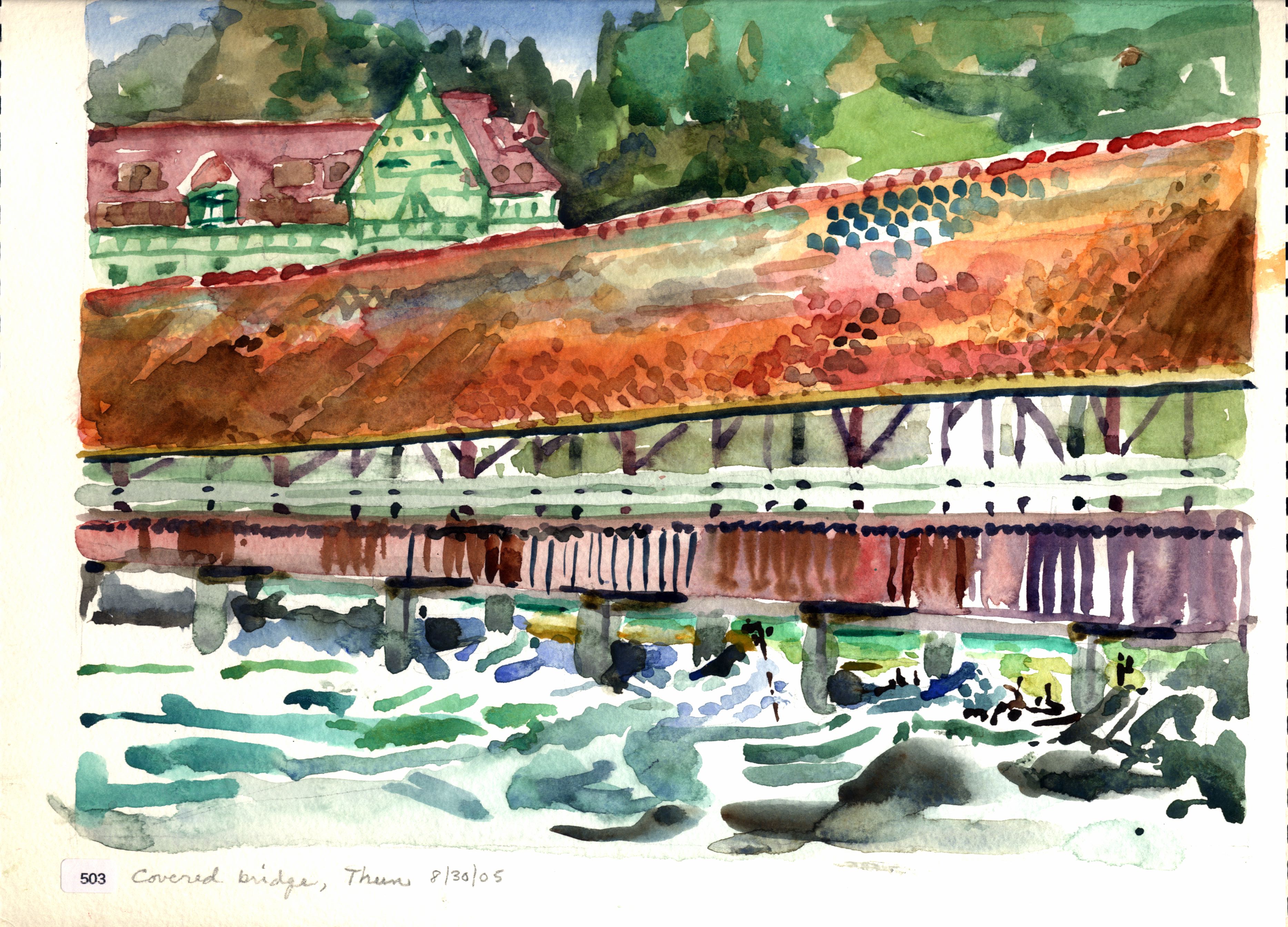 Covered bridge, Thun