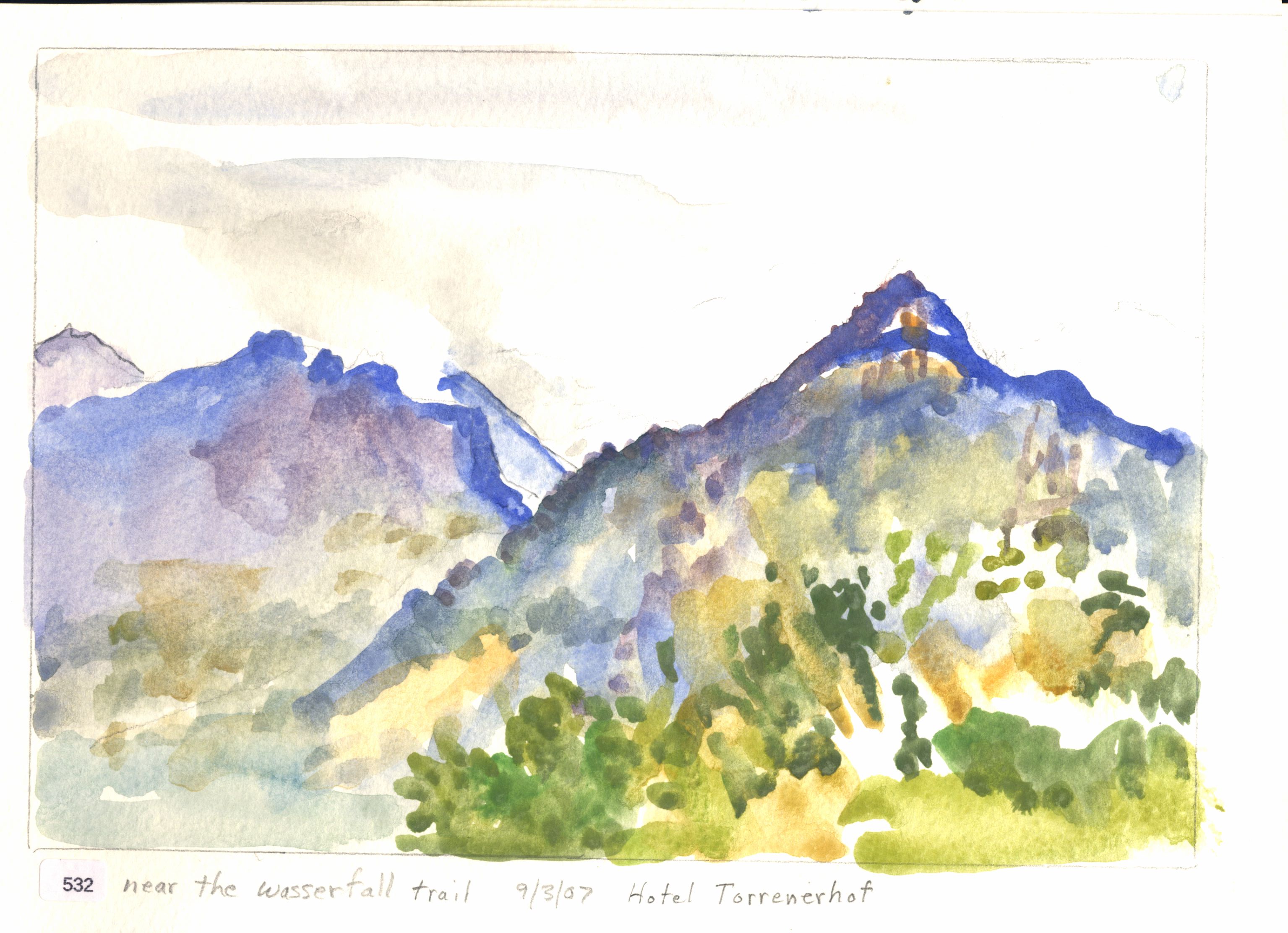 Near the Wasserfall Trail; Hotel Torrenerhof