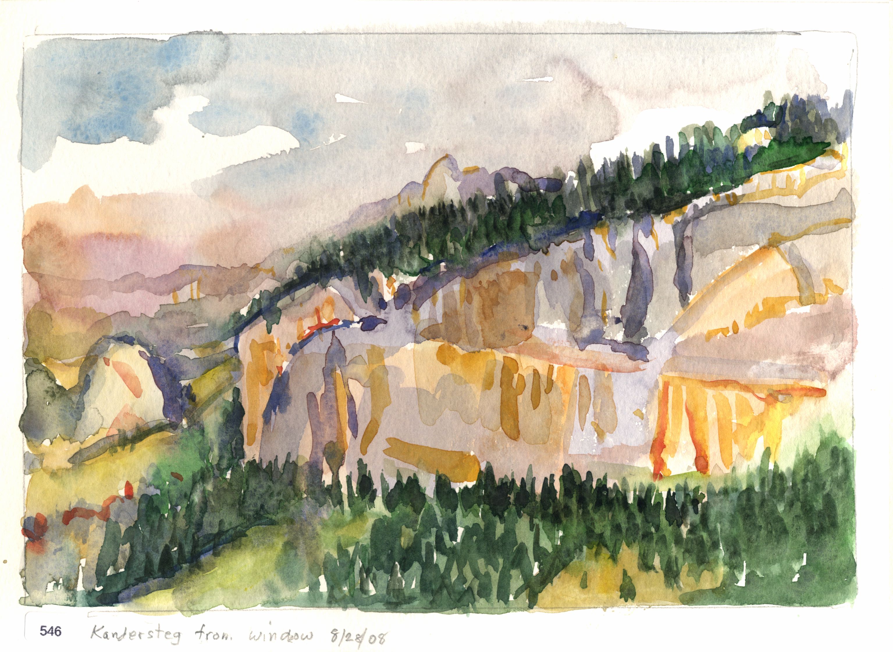 Kandersteg from window