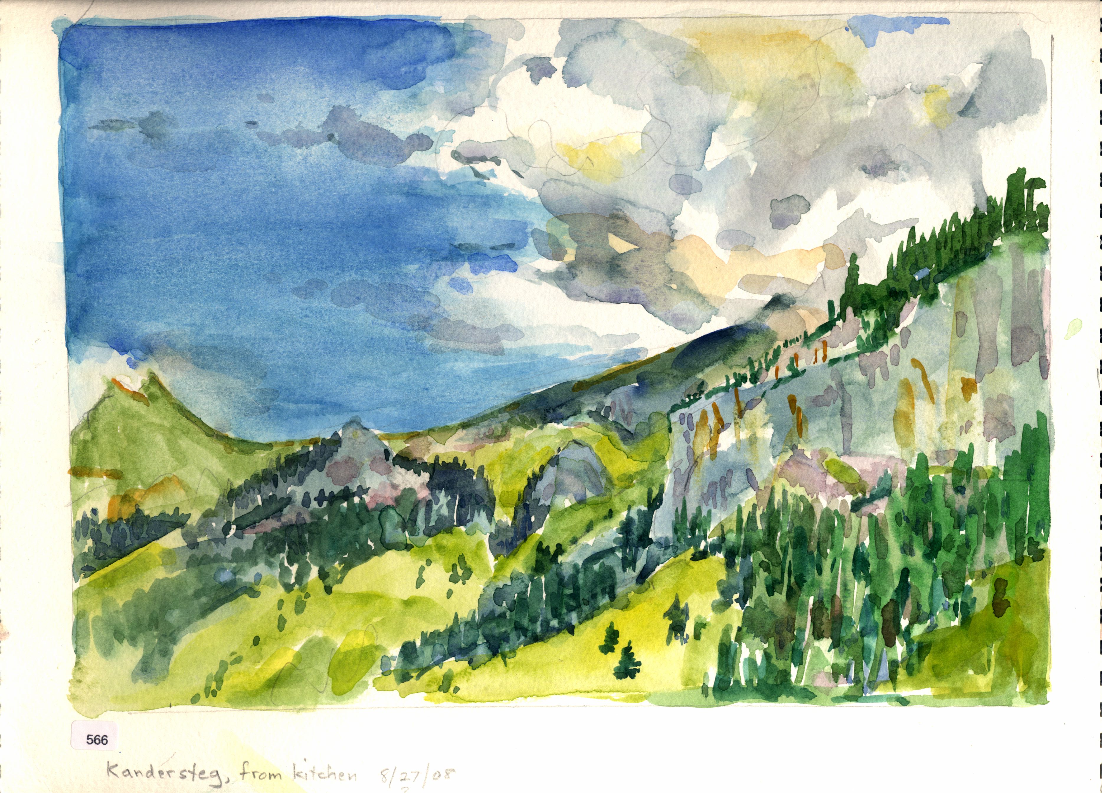 Kandersteg, from kitchen