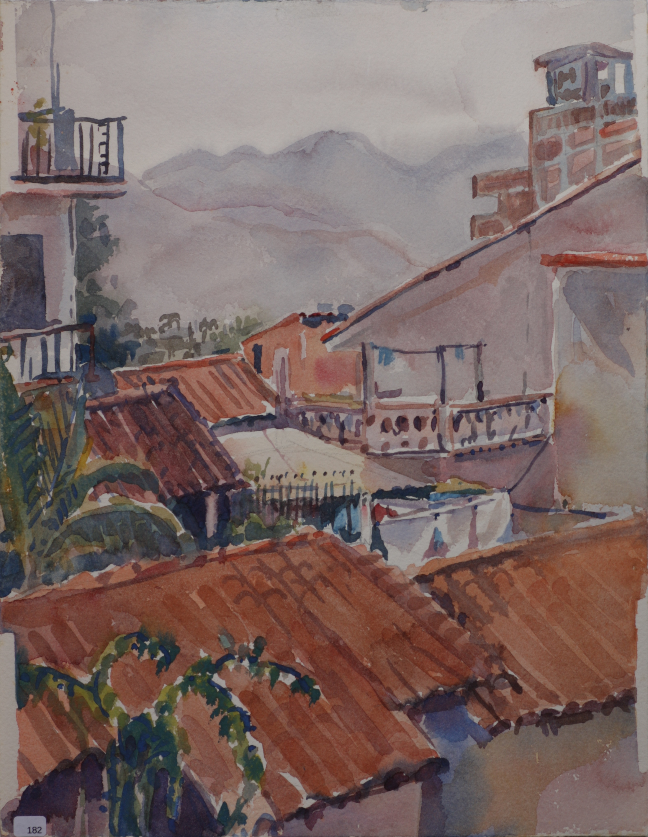 Tile roofs, mountains