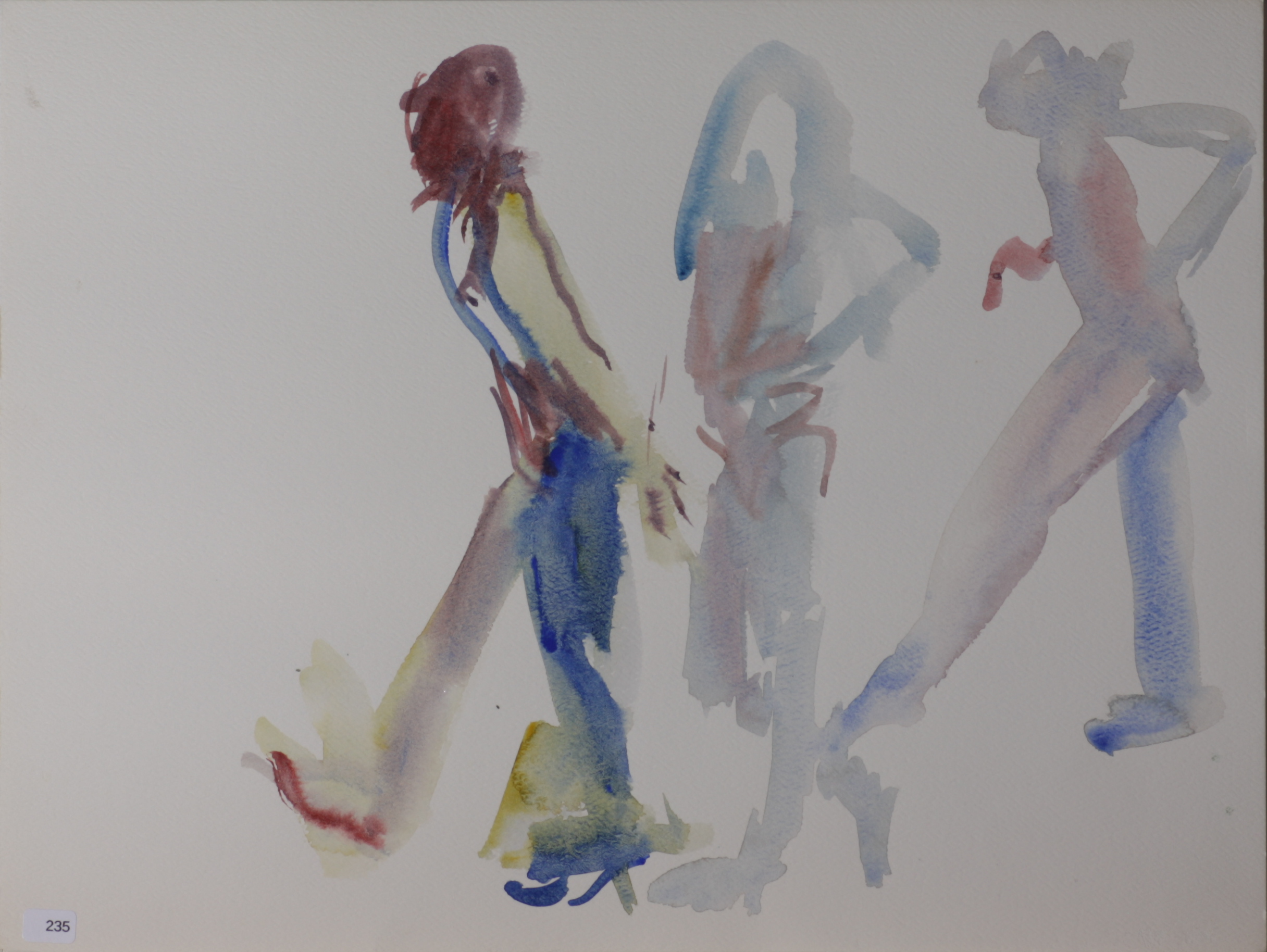 Motion study: 3 figures