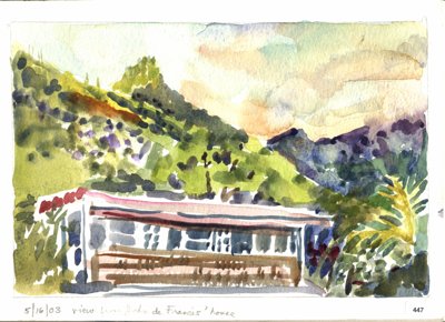 View from John de Francis' house