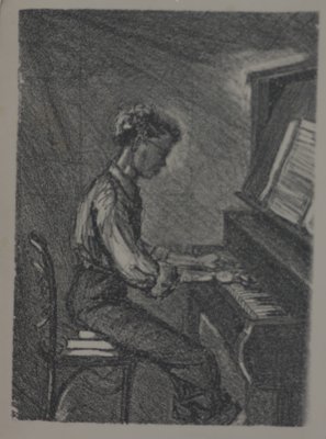 Charcol? Playing the piano