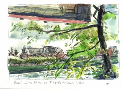 On the Rhine at Tinguely Museum