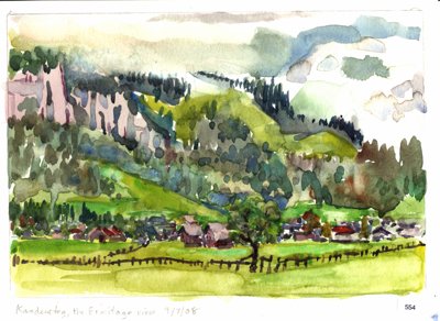 Kandersteg, the Ermitage view