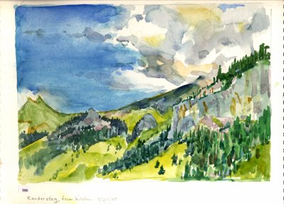 Kandersteg, from kitchen