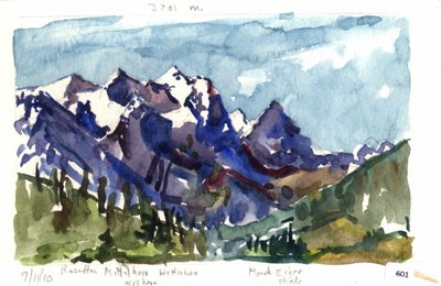 Rosetta, Mittelhorn, Wetterhorn, Monch, Eiger