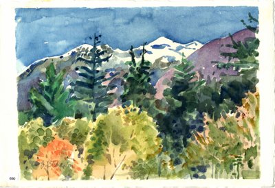 view from Andermatt train station