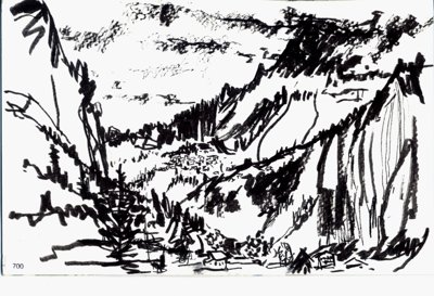 At Murren, from bus station