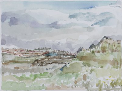 Landscape with hills