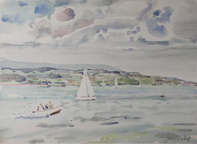 Lake Geneva, sail boats