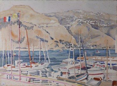 Boats in harbor