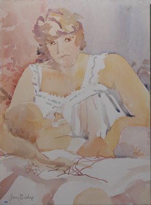 Woman nursing baby