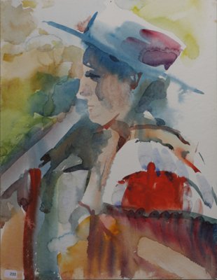 Portrait of woman wearing a hat