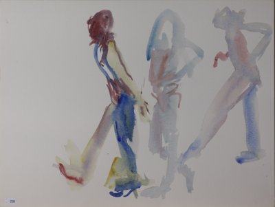 Motion study: 3 figures