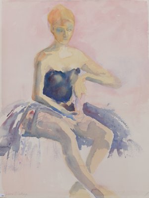 F Seated dancer